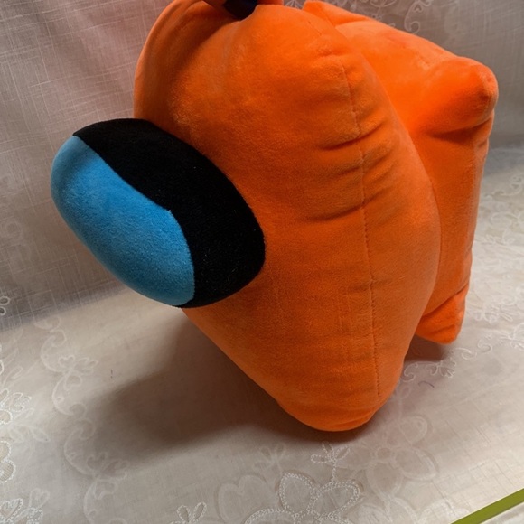 Two Among Us plush 10" orange 8" blue hanging plillow - Picture 4 of 8